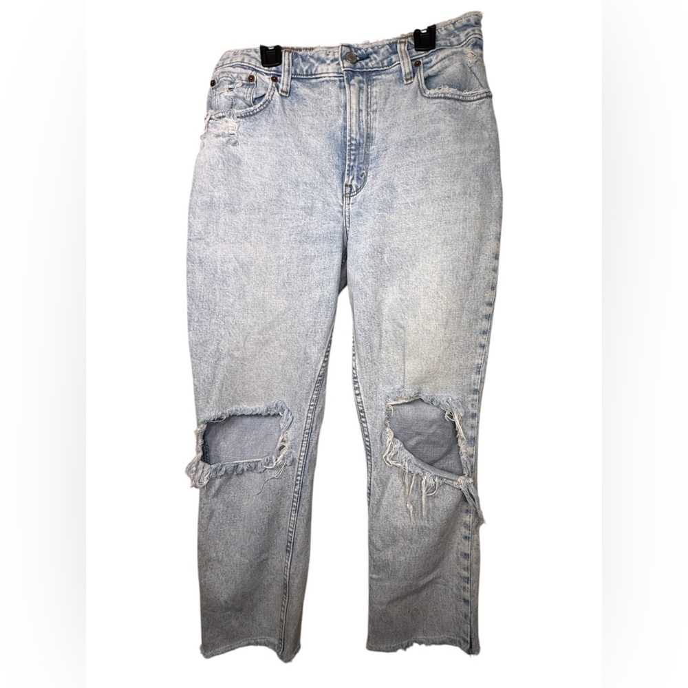 Abercrombie‎ & Fitch Women’s Skinny High Rise Curvy Love Distressed Denim Jeans